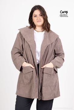 Picture of CURVY GIRL CORDUROY JACKET WITH POCKETS
